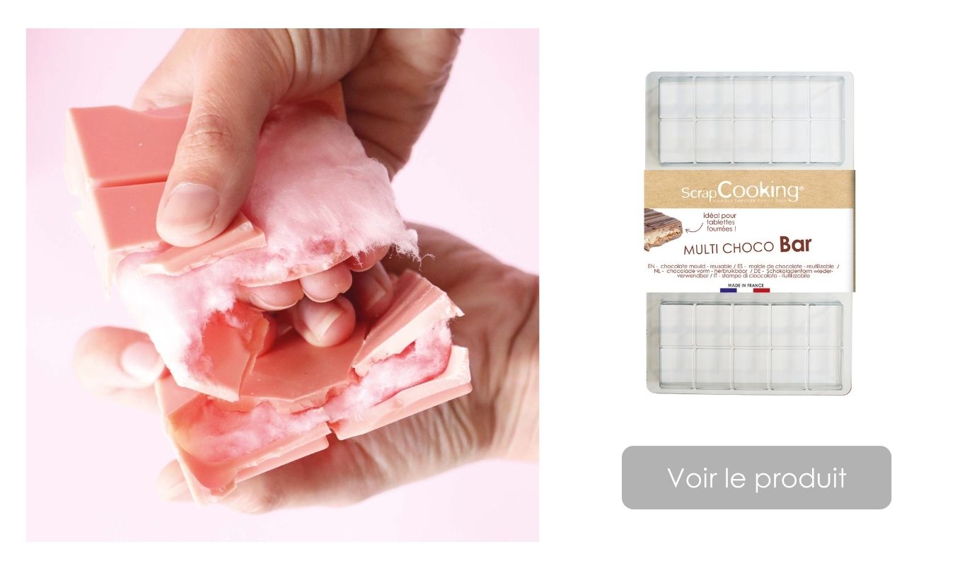 Moule 3 tablettes - recette tablette barbe à papa